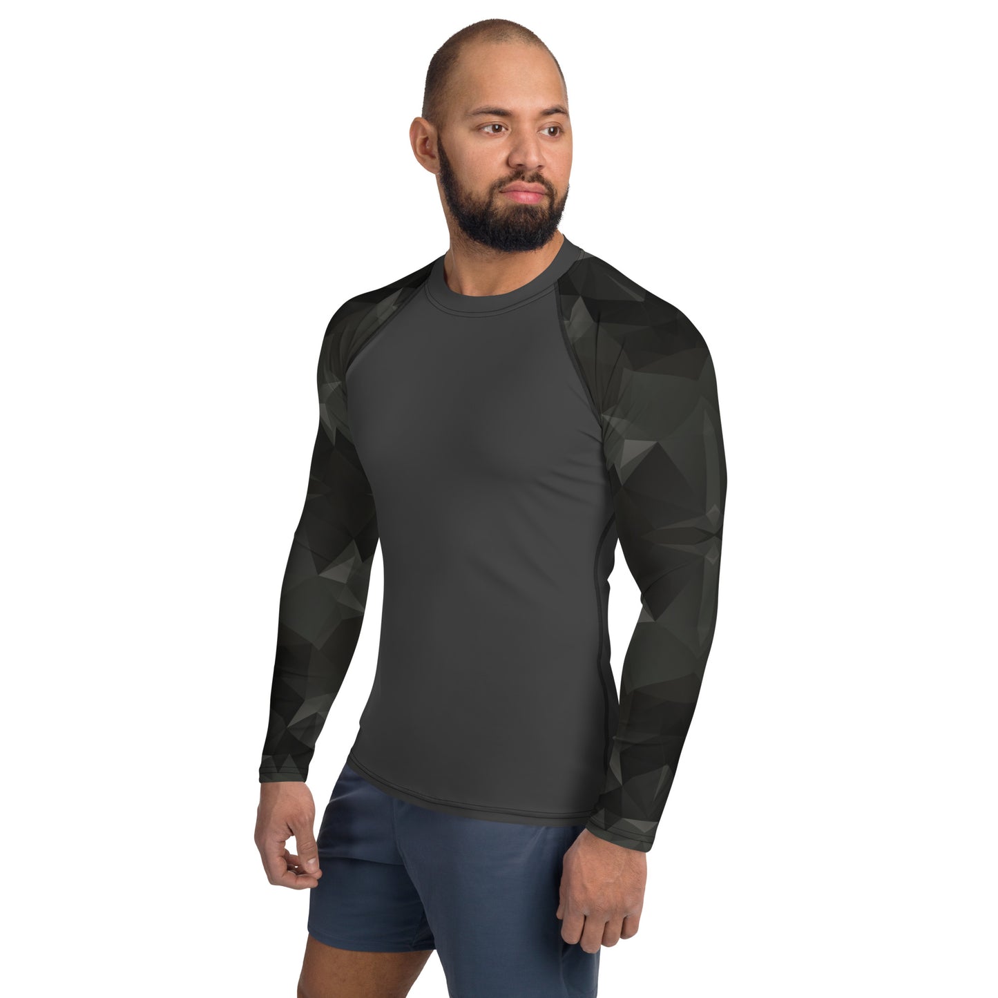 Men's Rash Guard Top | Fractal Camo