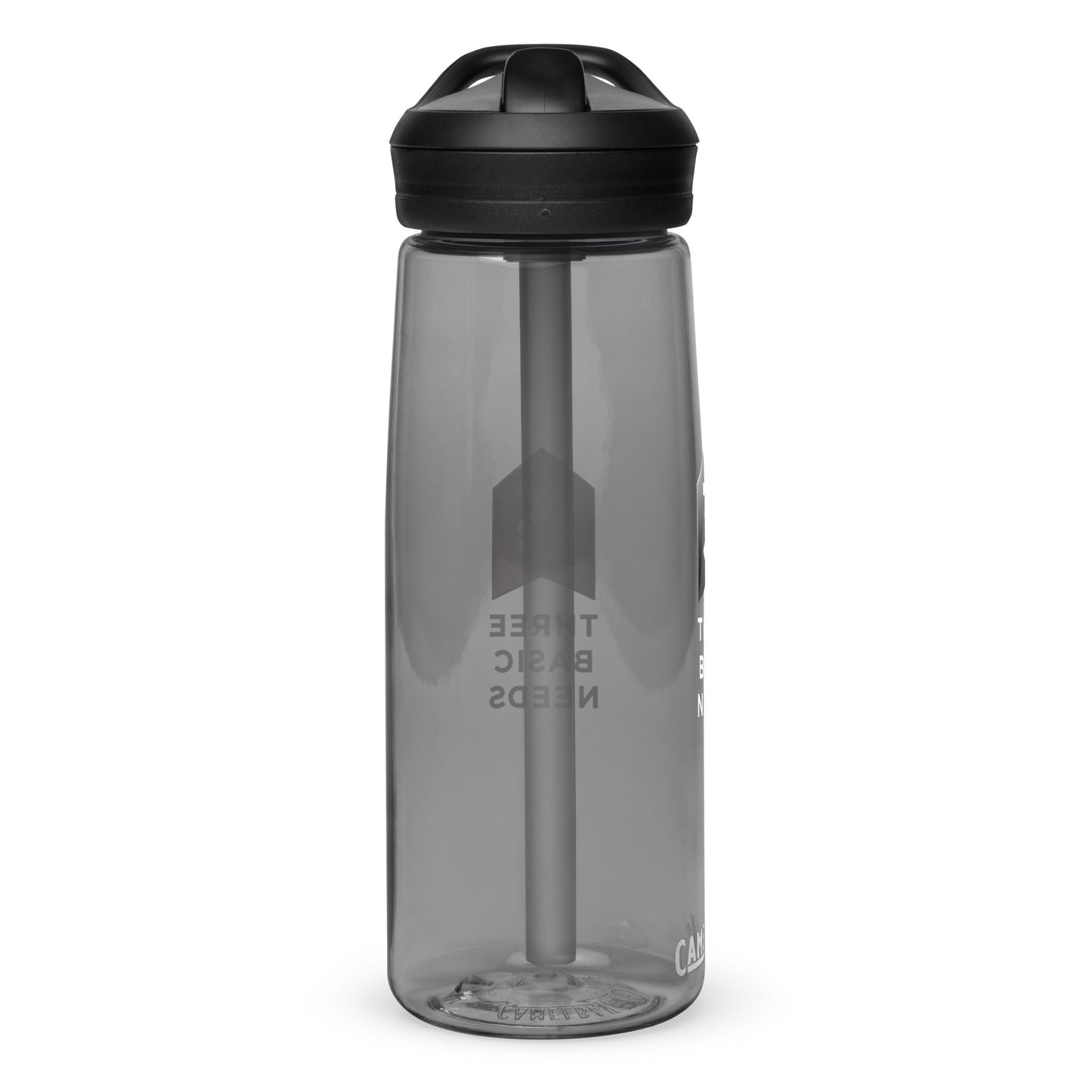 3BN Clear Grey Tint Water Bottle