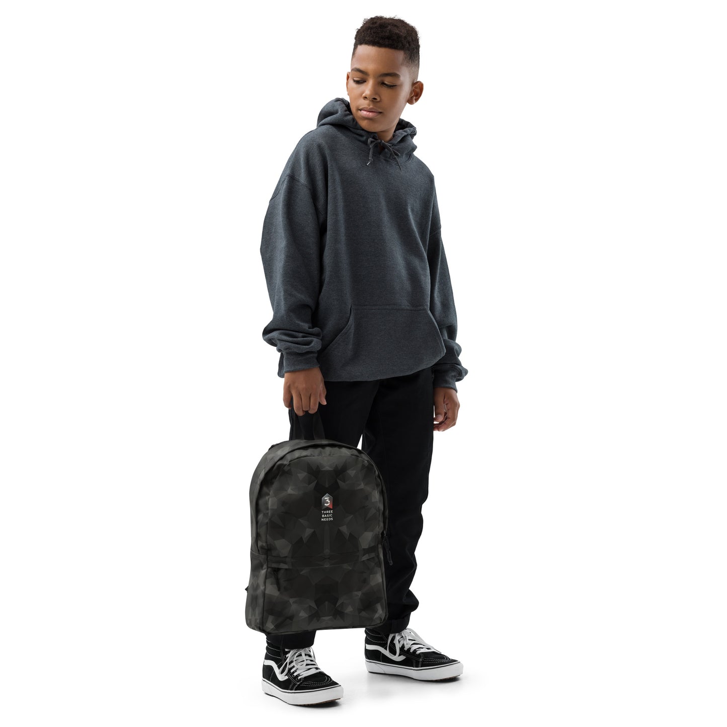 Essential Backpack | Grey Fractal Camo