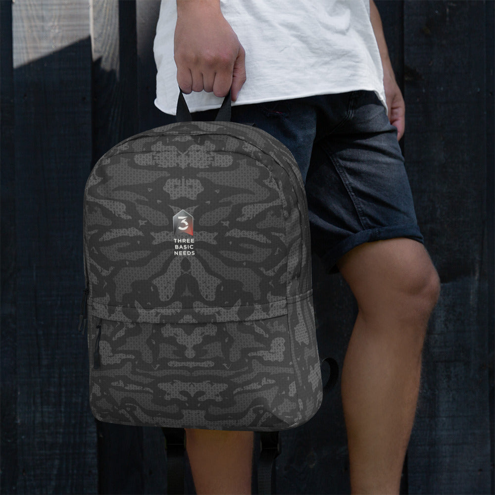 Essential Backpack | Grey Tiger Camo