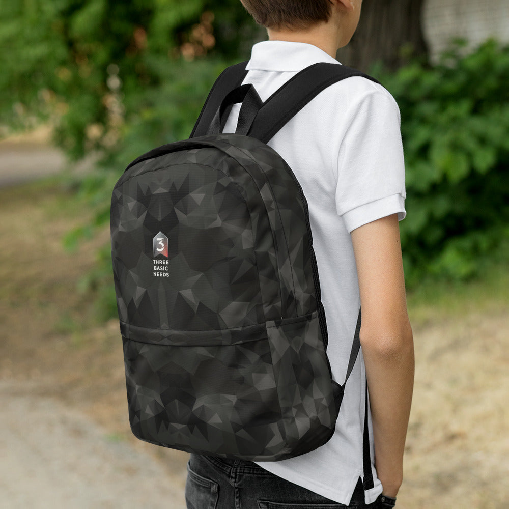 Essential Backpack | Grey Fractal Camo