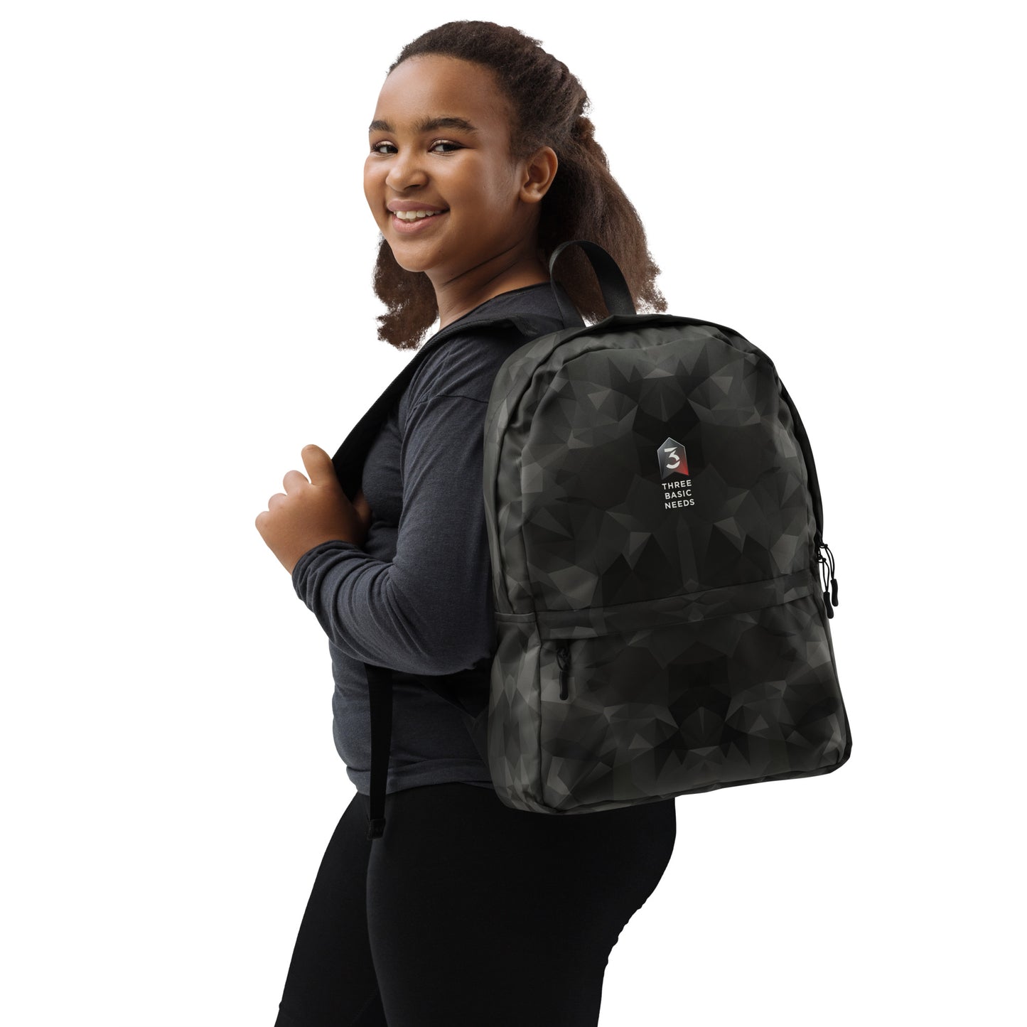 Essential Backpack | Grey Fractal Camo