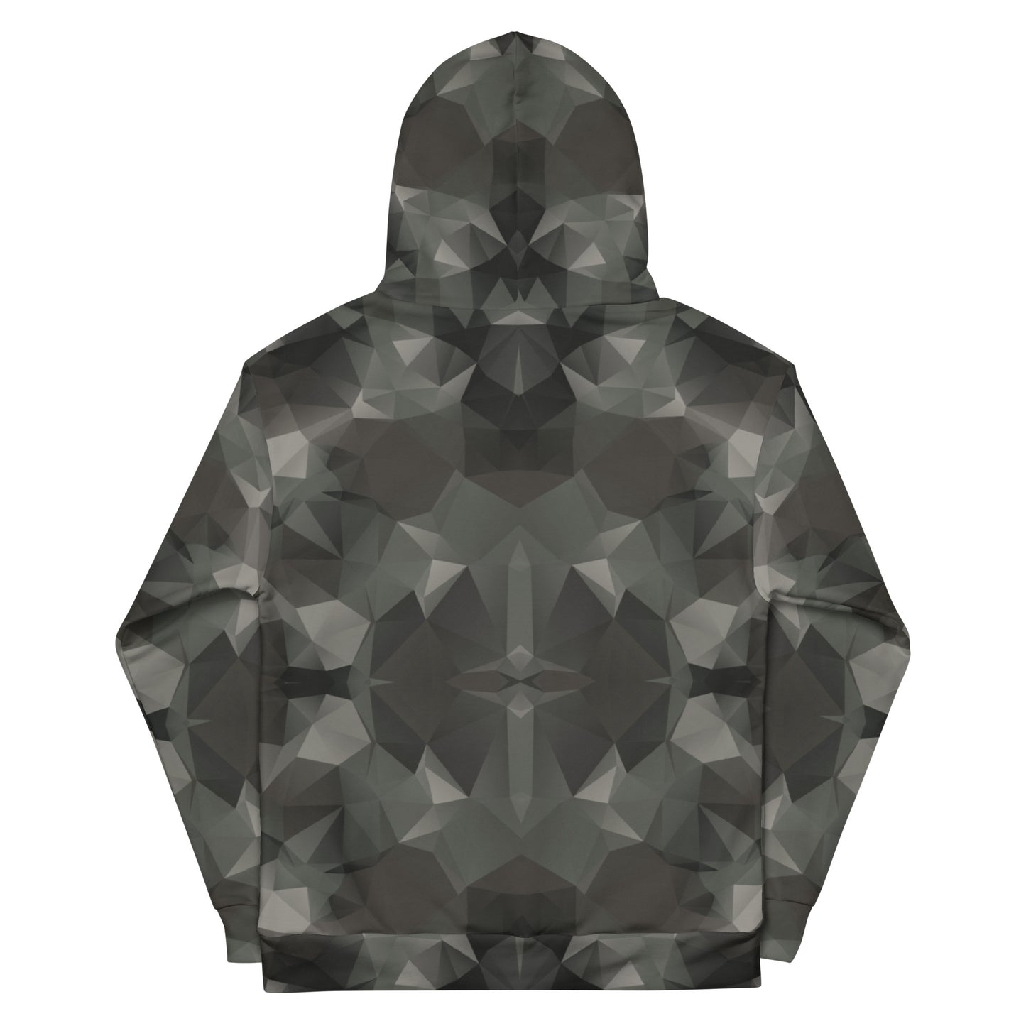 Unisex Hoodie Grey Fractal Camo