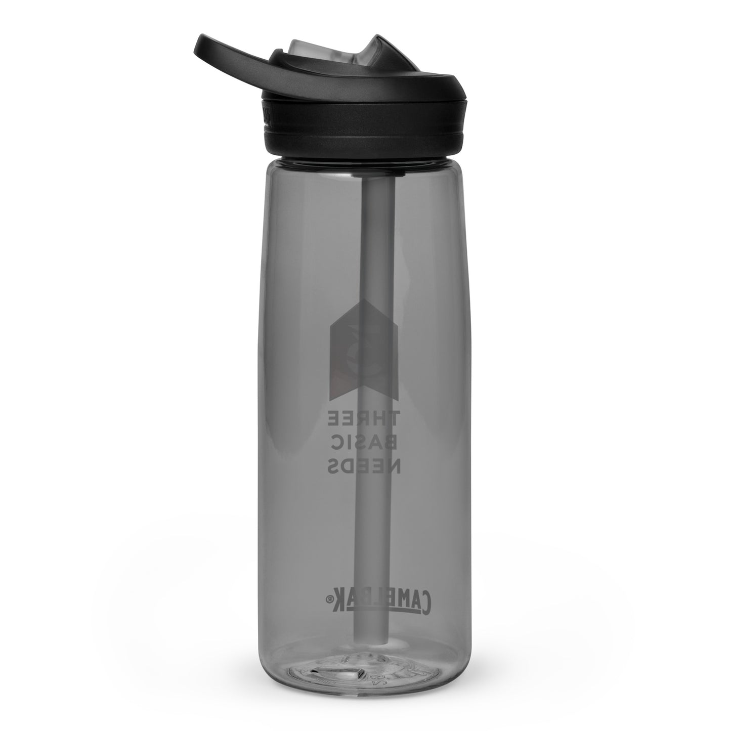 3BN Clear Grey Tint Water Bottle